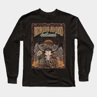 Vintage Rodeo Bulls And Blood Dust Mud Mens Womens Long Sleeve T-Shirt